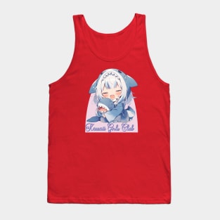 Kawaii Girls Club - Cute Shark Chibi Girl Tank Top